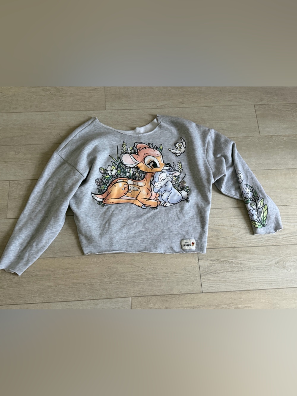 Disney Grey Bambi & Thumper Crewneck Sweatshirt